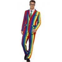 Regenboog heren kostuums 56-58 (XL)  - - thumbnail