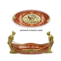 A BRONZE MOUNTED PORCELAIN BOWL