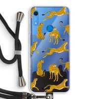 Luipaard: Huawei Y6s Transparant Hoesje met koord