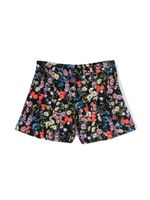 Dolce & Gabbana Kids short en jersey à fleurs - Noir - thumbnail