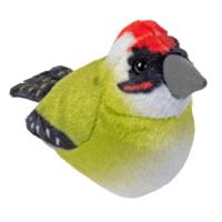 Wild Republic knuffel Specht - pluche - 15 cm - groen - vogels