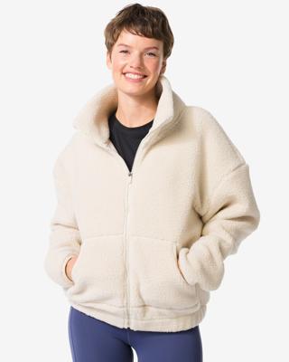 HEMA Dames sherpa jas creme (creme)