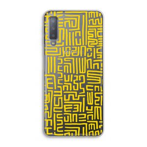 Majorelle Blue Print: Samsung Galaxy A7 (2018) Transparant Hoesje