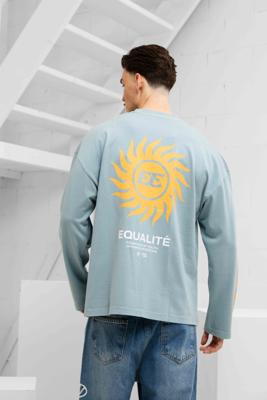 Equalité Sunny Oversized Longsleeve Heren Lichtblauw - Maat XL - Kleur: Lichtblauw | Soccerfanshop