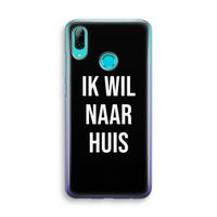 Ik wil naar huis - Zwart: Huawei P Smart (2019) Transparant Hoesje