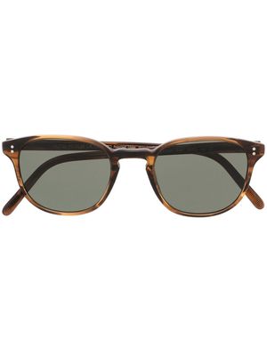 Oliver Peoples lunettes de soleil Fairmont Sun à monture ronde - Marron