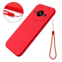 Xiaomi Redmi A3/Poco C61 Liquid Siliconen Hoesje - Rood