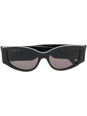 Balenciaga Eyewear lunettes de soleil à logo imprimé - Noir