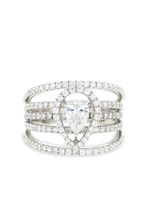 Messika bague en or blanc 18ct sertie de diamants pre-owned - Argent