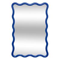 Atmosphera Wandspiegel Waves - blauw - 60 x 38 cm - kunststof/glas