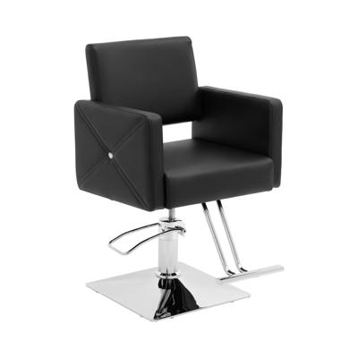 Kappersstoel met voetensteun - zithoogte 45 - 55 cm - 150 kg - zwart