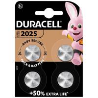 Duracell Knoopcel CR2025 3 V 4 stuk(s) 165 mAh Lithium Elektro 2025