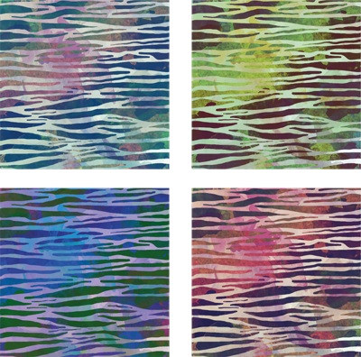 Onderzetters met texturen Abstracte zebra textuur