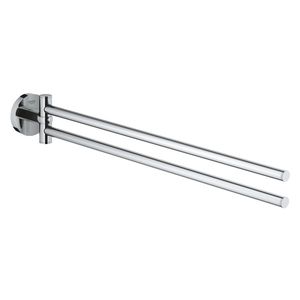 GROHE Essentials 2 lids handdoekhouder draaibaar 45cm chroom 40371001