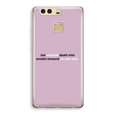 uw waarde daalt niet: Huawei P9 Transparant Hoesje