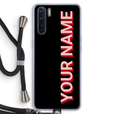 Namecase: Oppo A91 Transparant Hoesje met koord