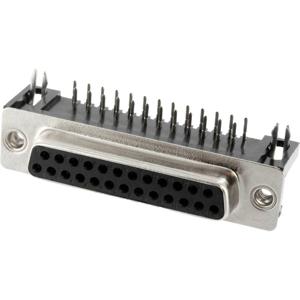 Connfly DS1037-25FNBKT7-0CC D-sub female connector Aantal polen: 25 Soldeerpennen 1 stuk(s) Tray