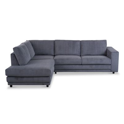 Haluta Rib Hoekbank Nijmegen - 261 x 204 x 86 cm - Antraciet - Links
