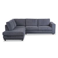 Haluta Rib Hoekbank Nijmegen - 261 x 204 x 86 cm - Antraciet - Links