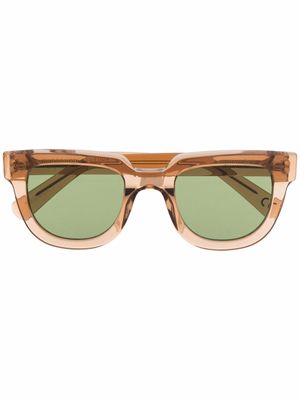 Retrosuperfuture lunettes de soleil teintées à monture carrée - Tons neutres