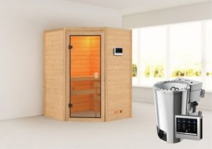 Karibu | Antonia Sauna | Biokachel 3,6 kW Externe Bediening