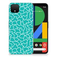 Google Pixel 4 XL | Hoesje maken | Cracks Blue