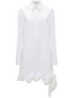 JW Anderson robe-chemise à ourlet enroulé - Blanc - thumbnail