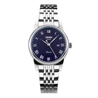 SKMEI 9058 multifunctionele outdoor Fashion waterdichte stalen strip Quartz polshorloge (vrouwen stijl blauw)