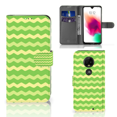 Motorola Moto G7 | G7 Plus | Telefoon Hoesje | Waves Green