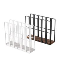 Boltze Home Servethouder staand hout/metaal h15cm