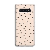 Kleine kattenkopjes: Samsung Galaxy S10 4G Transparant Hoesje