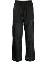 Feng Chen Wang panelled drawstring wide-leg trousers - Noir - thumbnail