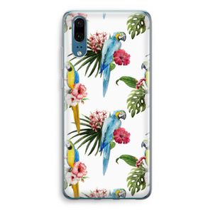 Kleurrijke papegaaien: Huawei P20 Transparant Hoesje