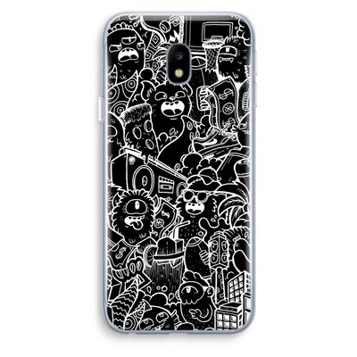 Vexx Black City : Samsung Galaxy J3 (2017) Transparant Hoesje