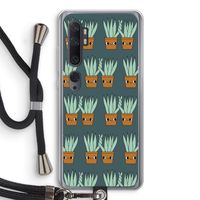 Sansevieria: Xiaomi Mi Note 10 Pro Transparant Hoesje met koord