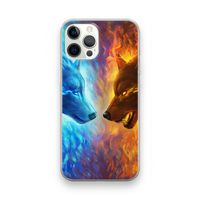Fire & Ice: iPhone 12 Pro Transparant Hoesje