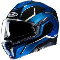 HJC I100 Lorix, Systeemhelm, Zwart Blauw