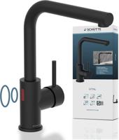Schutte VITAL Sensor keukenkraan met uittrekbare uitloop | Mat Zwart - 99760