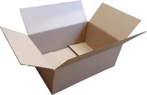 25 Vouwdozen 350x240x130mm bruin enkelgolf