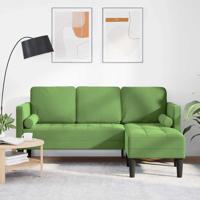Bankstel Lichtgroen 173 x 131 x 67 cm Fluweel