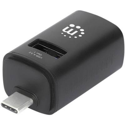 Manhattan 180993 USB-combi-hub Zwart