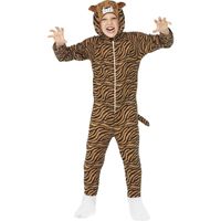 Onesie tijger verkleedpak voor kids 145-158 (10-12 jaar)  - - thumbnail