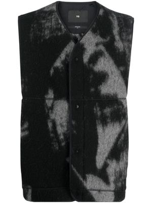 Y-3 pull en laine mélangée à imprimé graphique - Noir