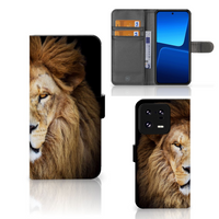 Xiaomi 13 Pro Telefoonhoesje met Pasjes Leeuw