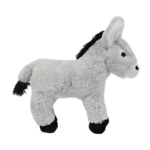 Knuffeldier Ezel - zachte pluche stof - premium kwaliteit knuffels - grijs - 22 cm