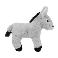 Knuffeldier Ezel - zachte pluche stof - premium kwaliteit knuffels - grijs - 22 cm   -