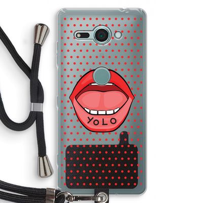 Yolo Denise: Sony Xperia XZ2 Compact Transparant Hoesje met koord