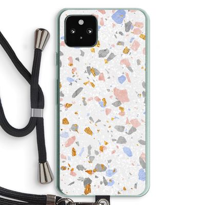 Terrazzo N°8: Pixel 5a 5G Transparant Hoesje met koord