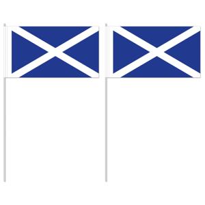 Zwaaivlag Schotland - 12 x 24 cm - 40 cm stokje - vlaggetje - handvlag -Schotse versiering
