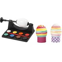 Paaseieren beschilderen setje - inclusief 12x witte plastic paaseieren - Pasen knutselsetje